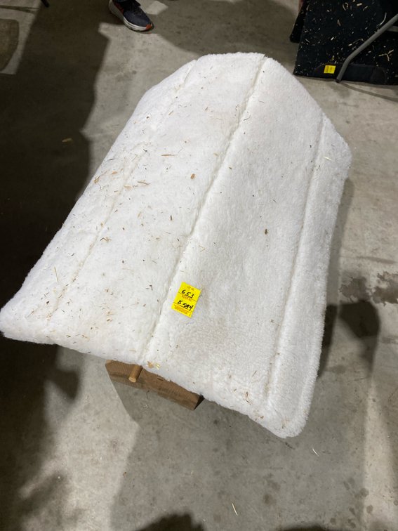 White Fleece Saddle Pad