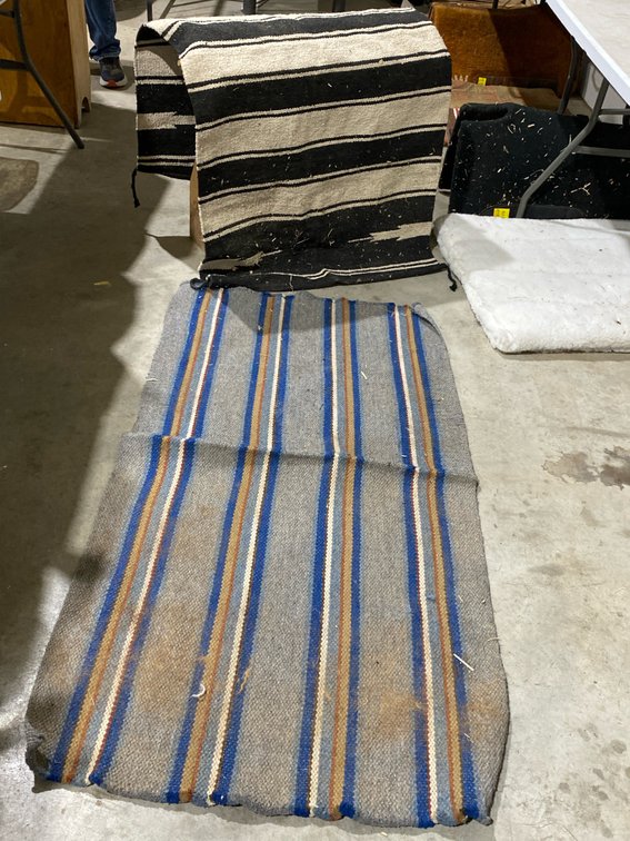 Striped Woven Saddle Blanket