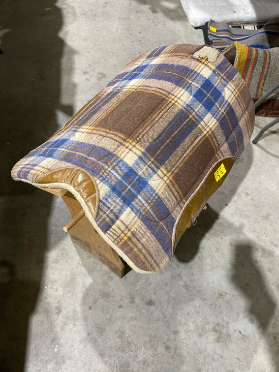 Plaid Western Saddle Pad