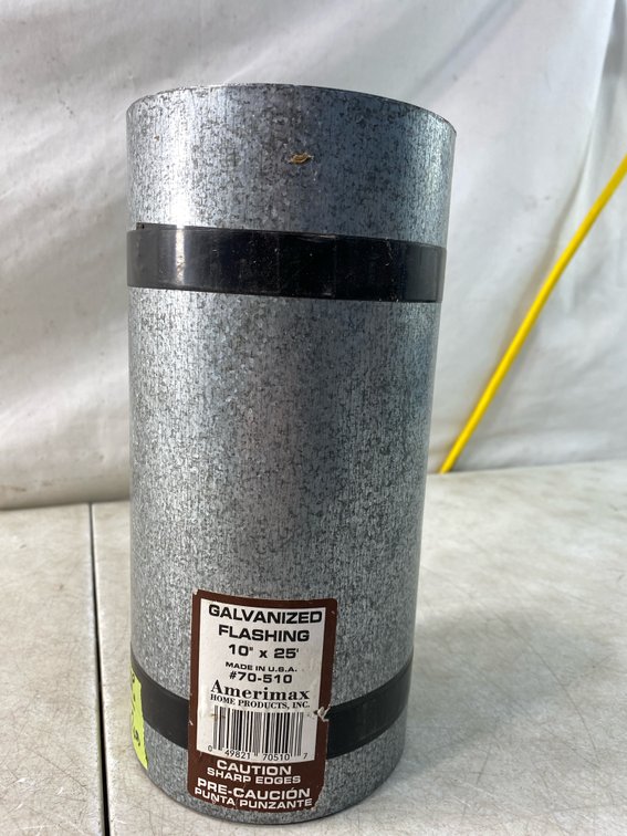 Amerimax Galvanized Flashing Roll, 10 in x 25 ft