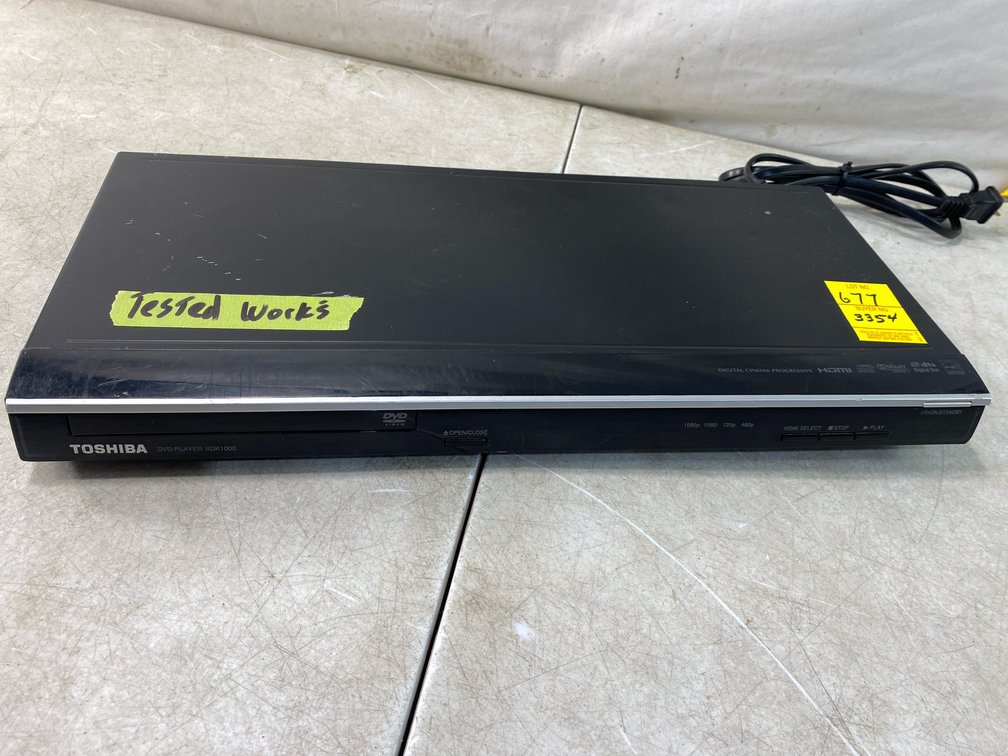 Toshiba SDK1000KU DVD Player, Tested - Works