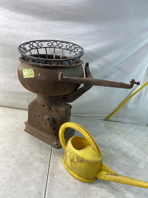 Cast Iron Pedestal Machine Base with Bowl