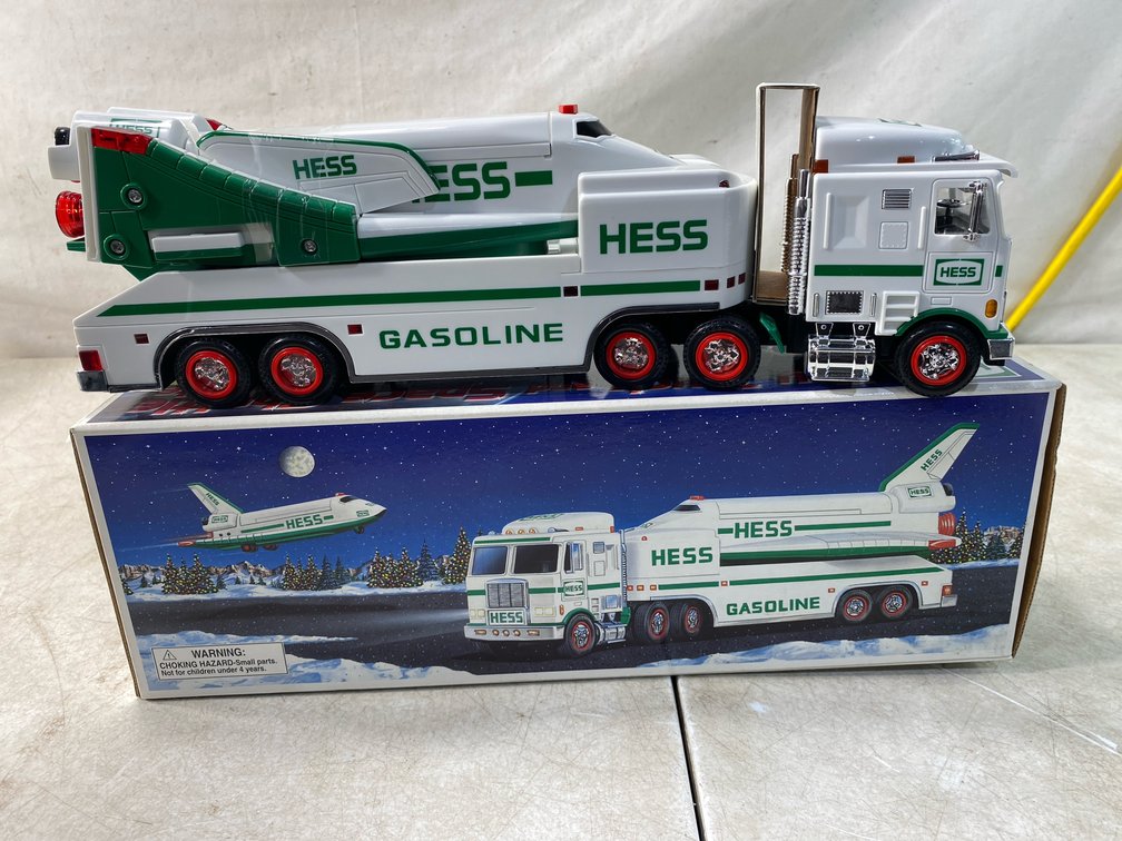 Hess Toy Semi-Truck with Space Shuttle Transport and Box