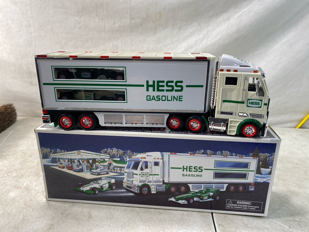 Hess Toy Truck Transporter with Race Cars