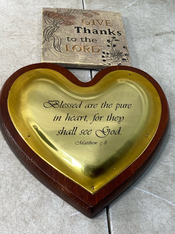 Religious Wall Plaque and Scripture Tile