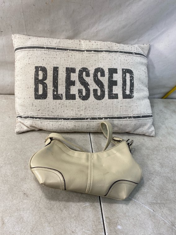 Blessed Accent Pillow and Shoulder Handbag