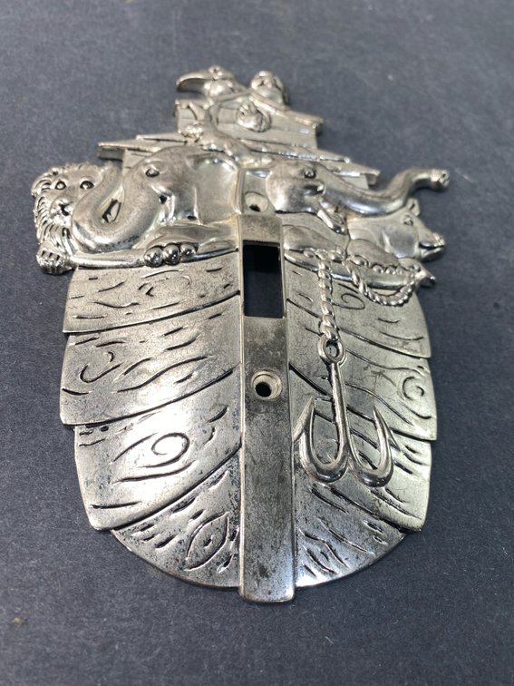 Wallace Silver-Plated Noah's Ark Toggle Switch Plate Cover