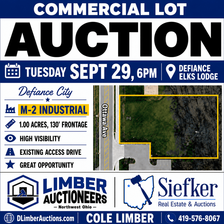 Image for Defiance Commercial Land Auction