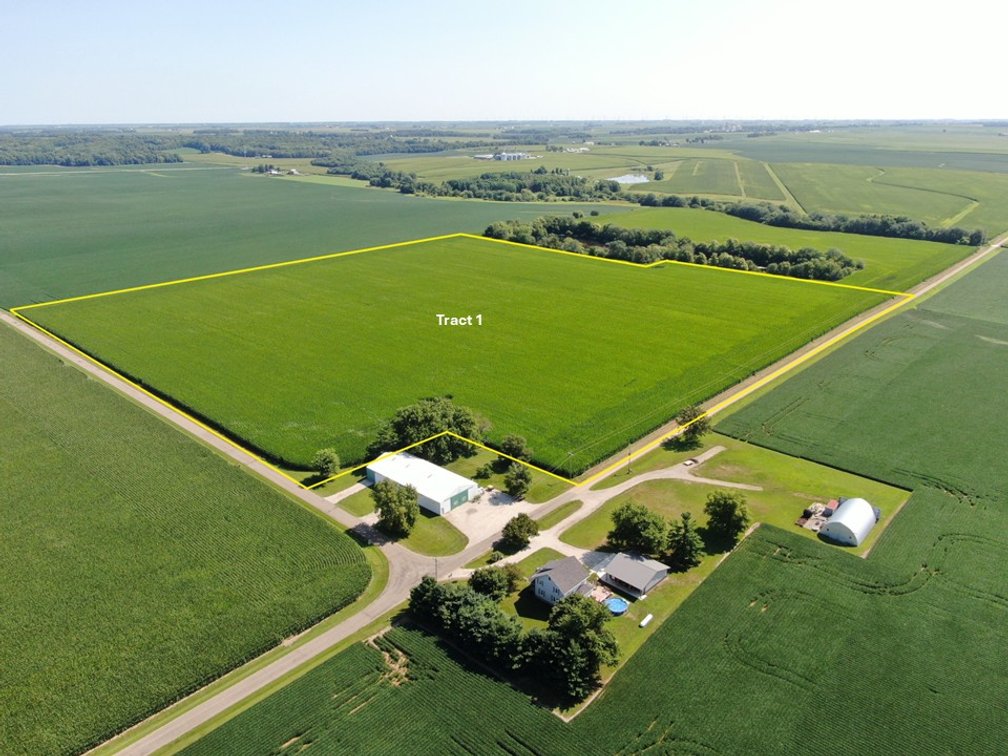 The Willerton Farms, LLC Farmland Auction Tract 1: 40.05 +/- Surveyed Acres