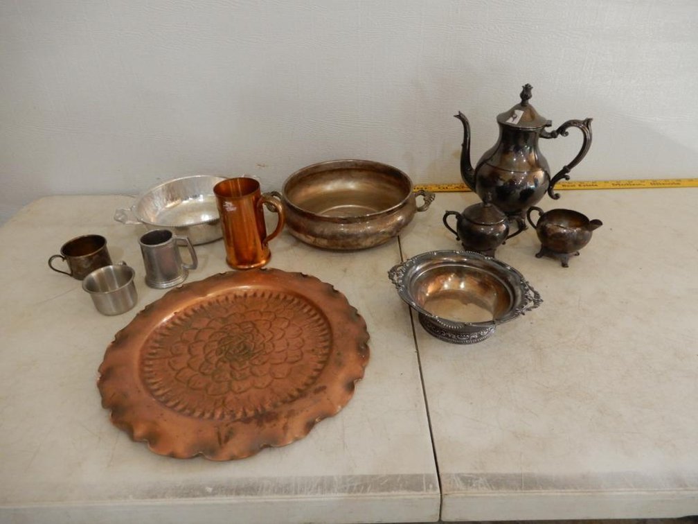 Silver Plate, Copper items, and more
