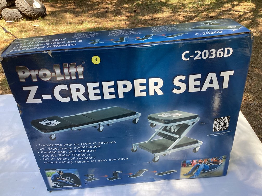 Z-CREEPER PRO LIFT SEAT -  NEW IN BOX