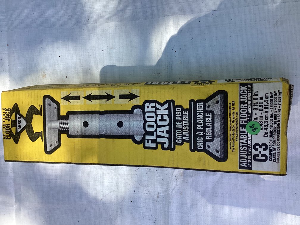 ADJUSTABLE FLOOR JACK NEW IN BOX