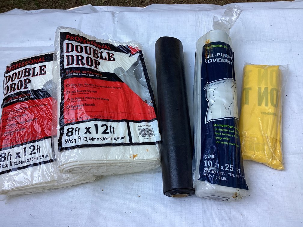 ASSORTED NEW DROP CLOTHS