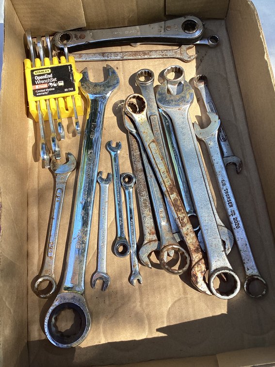 21 OPEN END WRENCHES