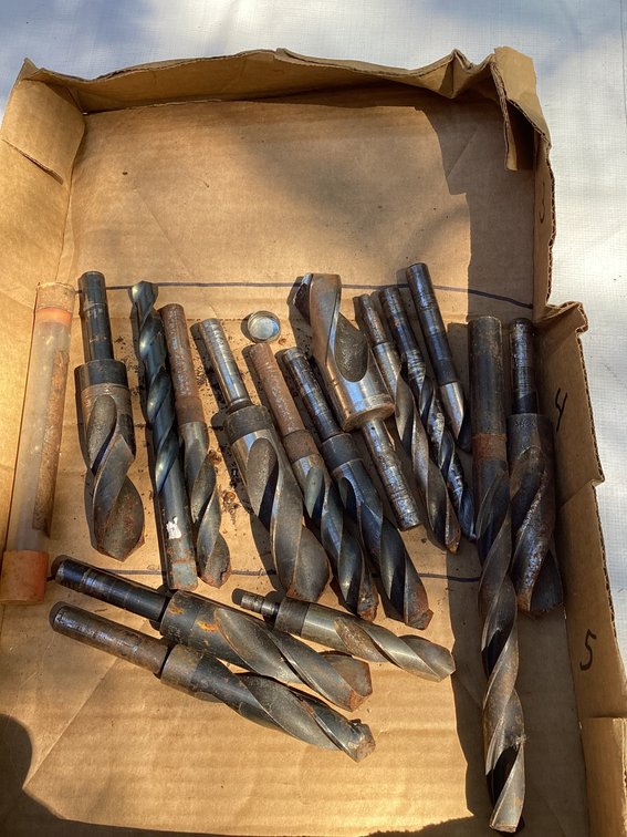 16 LARGE DRILL BITS