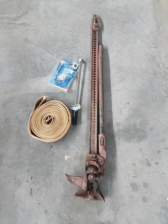 Car Jack and Tow Strap