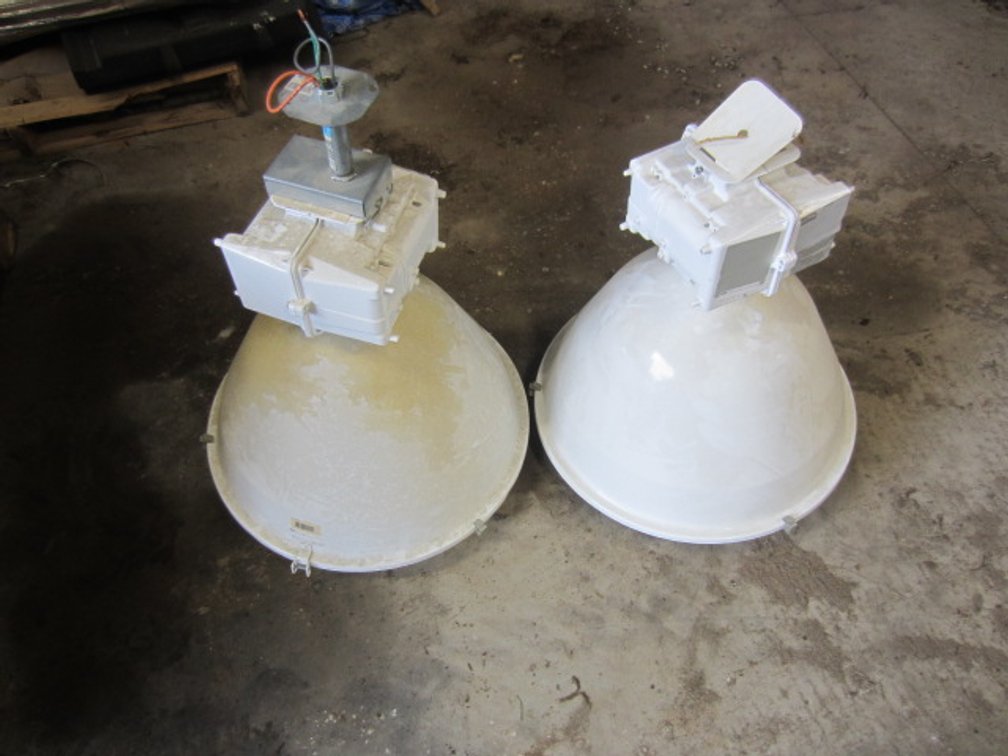 (5) Dome hanging light fixtures