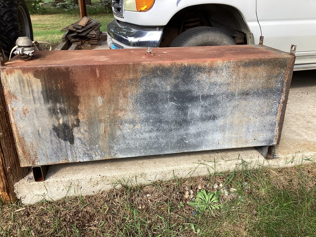 Truck, pickup or farm use large metal fuel tank 16” x 27” x 61”