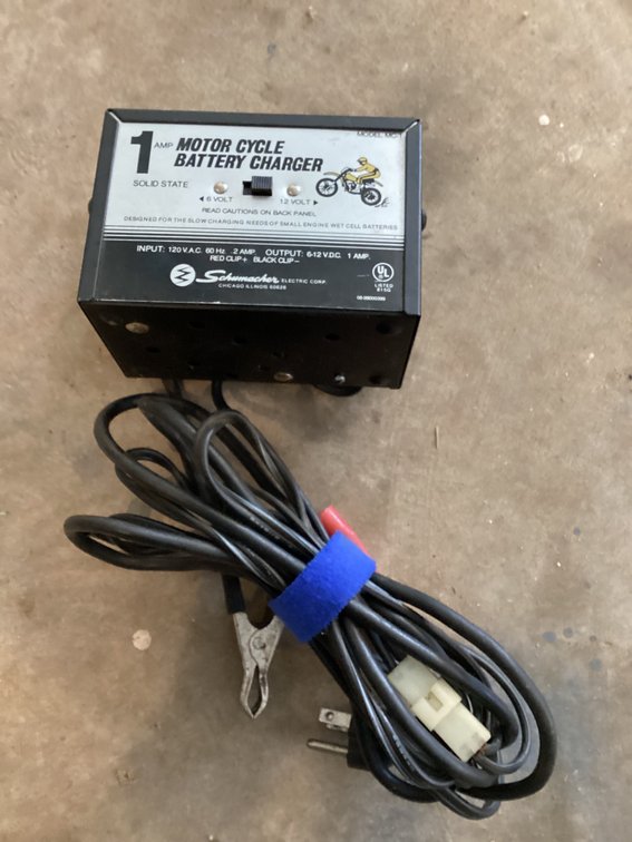 Schumacher motorcycle battery charger 1 amp