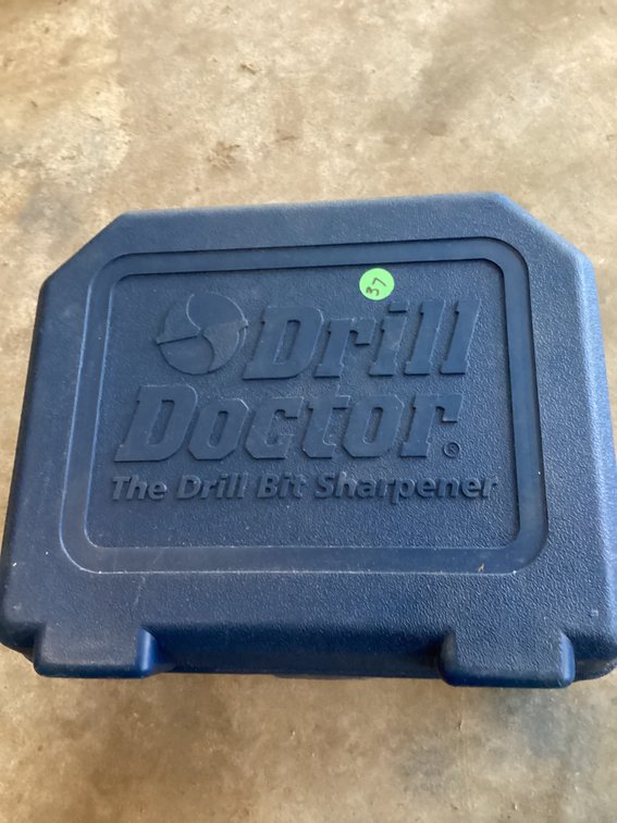 Drill Doctor drill bit sharpener in the case