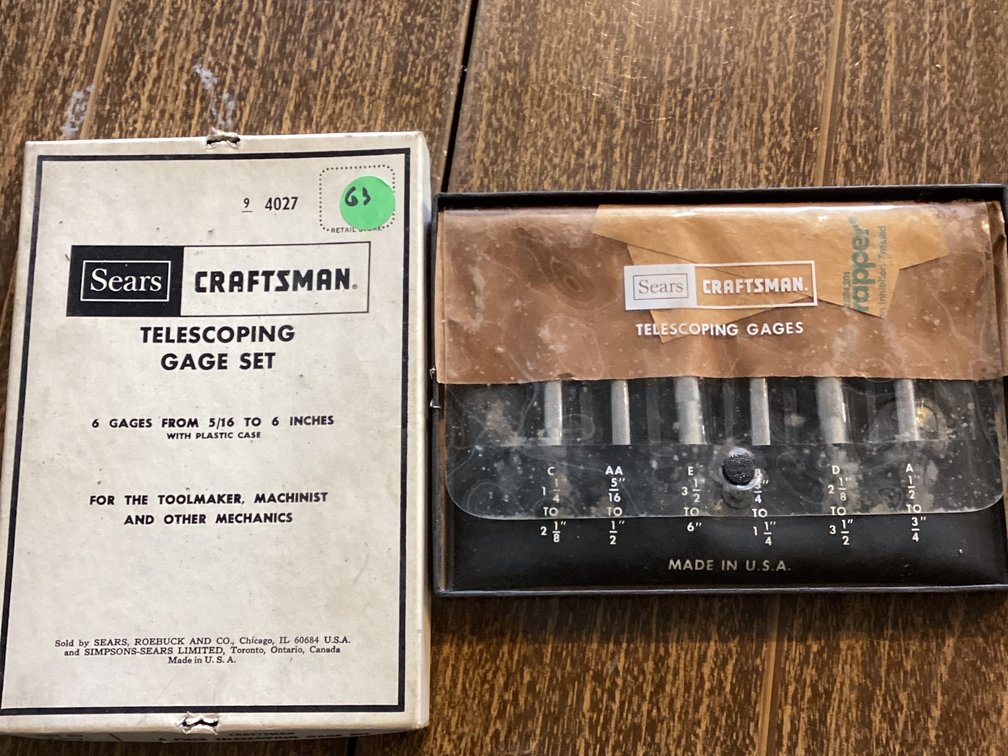 Craftsman telescoping gauge set