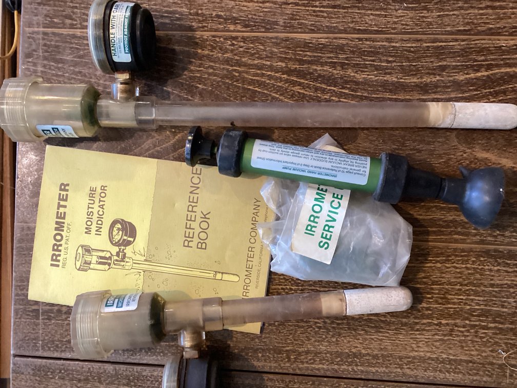 Irrometer moisture indicator set