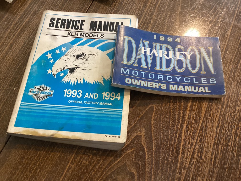 Harley Davidson 93-94 service manual and 94 owners manual
