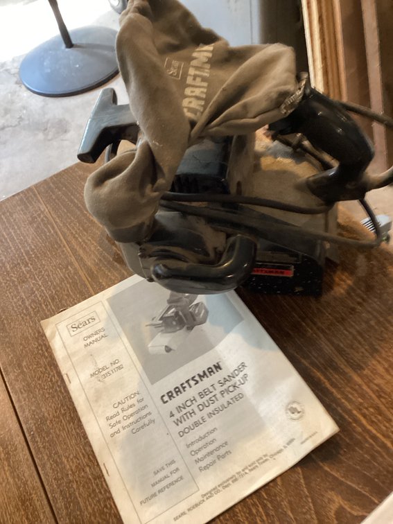 Craftsman 4” belt sander