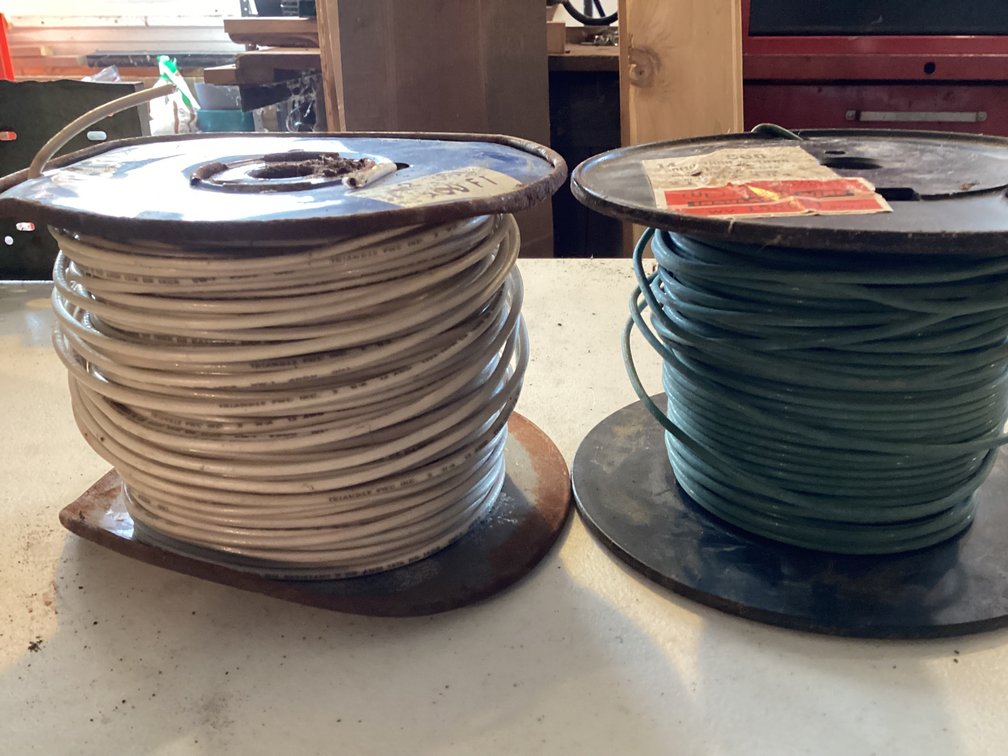 2 rolls of wire