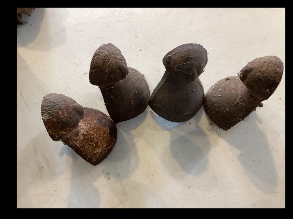 4 antique claw feet