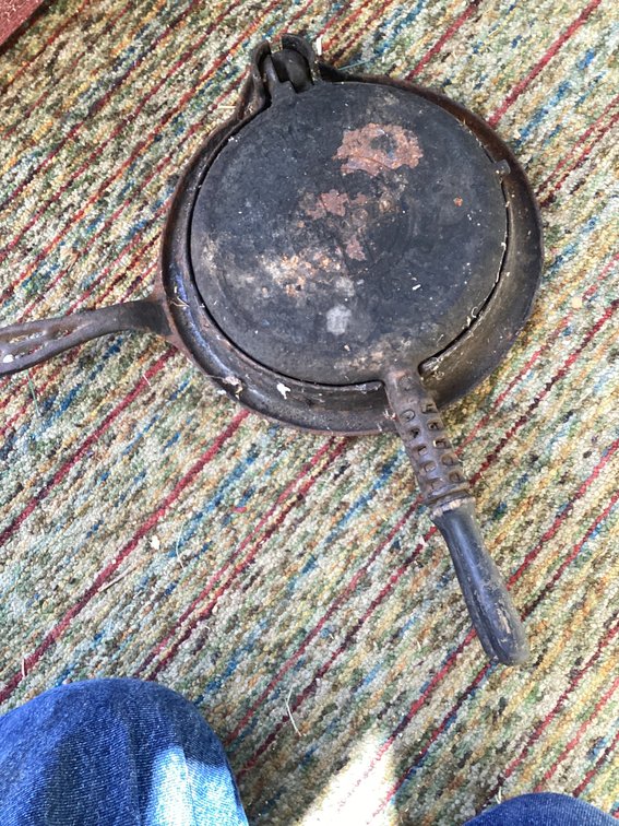 Antique Griswold waffle maker
