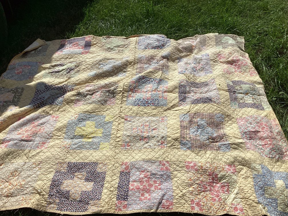 2 Antique hand stitched quilts