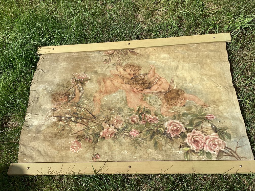 Anitique angel tapestry