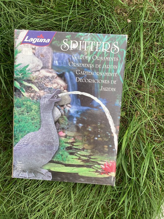 New in box Laguna Spitters lawn ornament