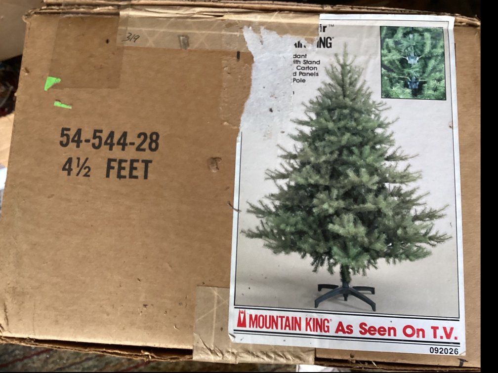 4 1/2’ Christmas tree in box