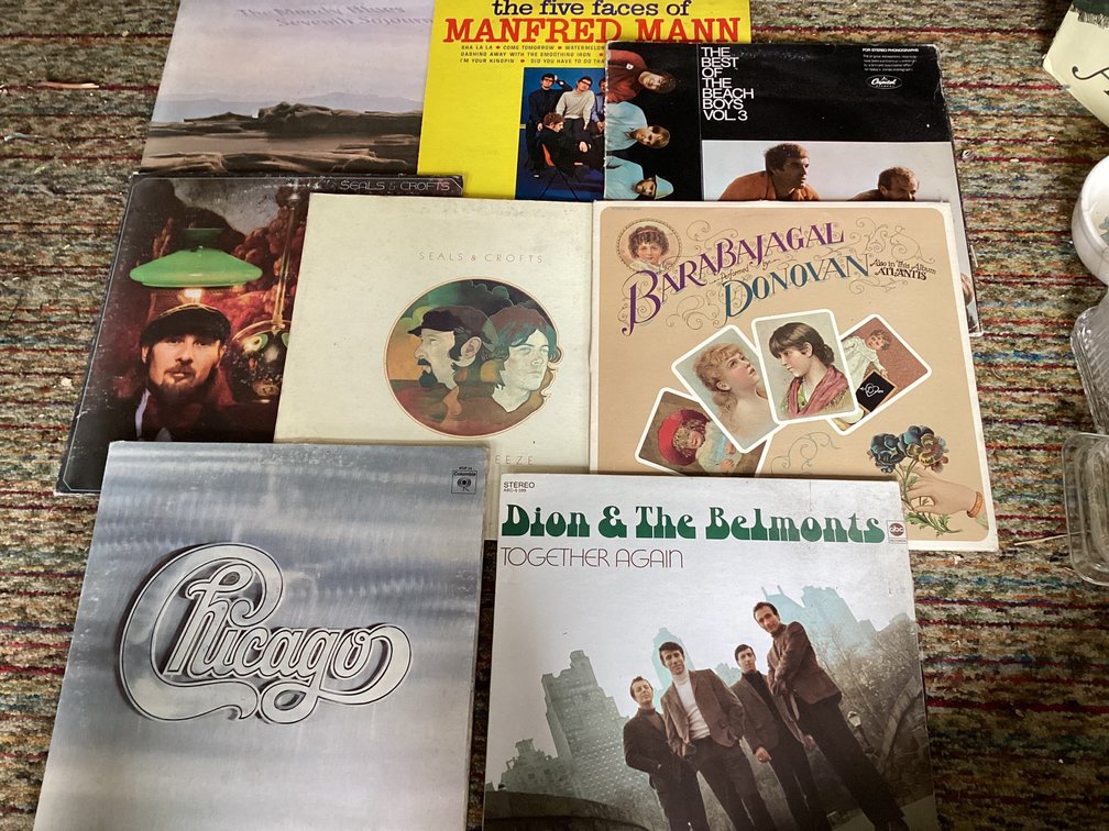 8 old rock albums