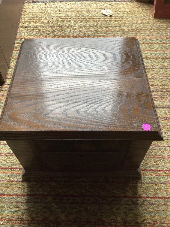 Oversize wood jewelry case 11” x 15” x 16”