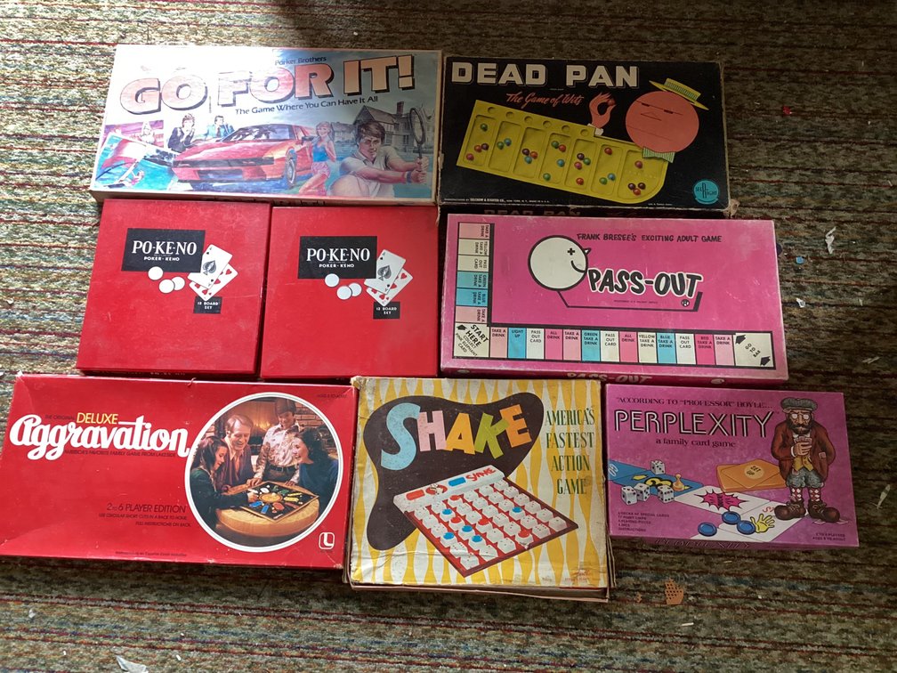 8 vintage board games