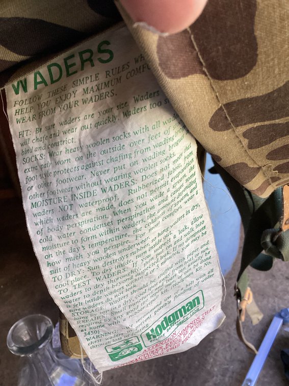 Hodgman size 10 camo chest waders