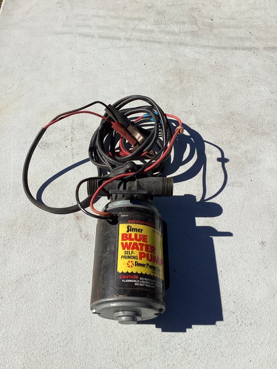 Simer Blue Water Pump 12 volt