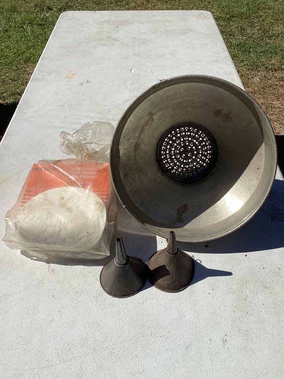 Milk strainer and filters