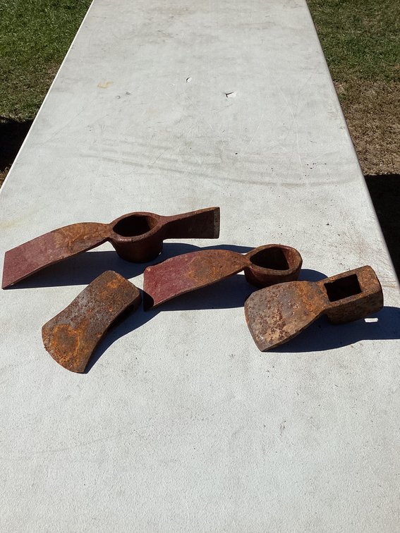 4 old tool heads