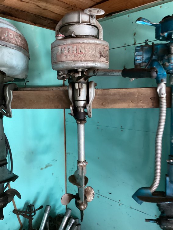 Antique Johnson HP 10 outboard motor