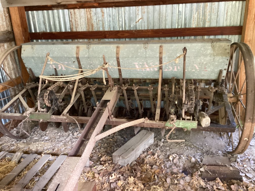 Antique John Deere force feed drill (old seeder unit )