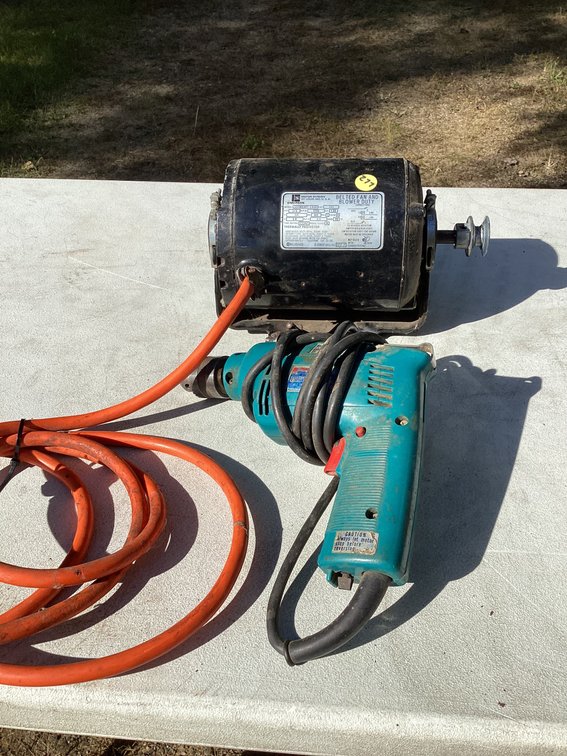 Makita drill and Emerson fan and blower duty motor 1/3 hp