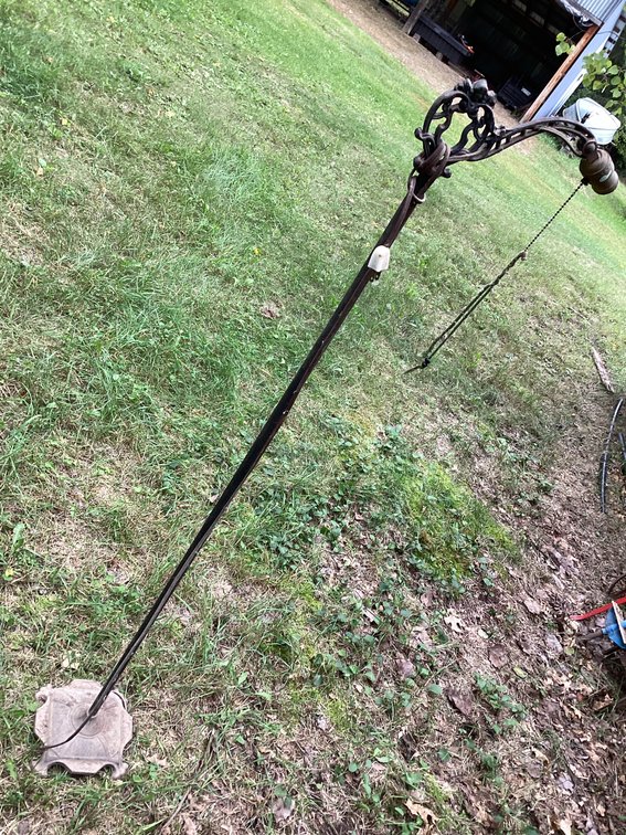 Ornate antique floor lamp