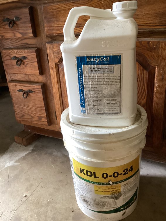 Approx. 5 plus gallons of liquid calcium fertilizer