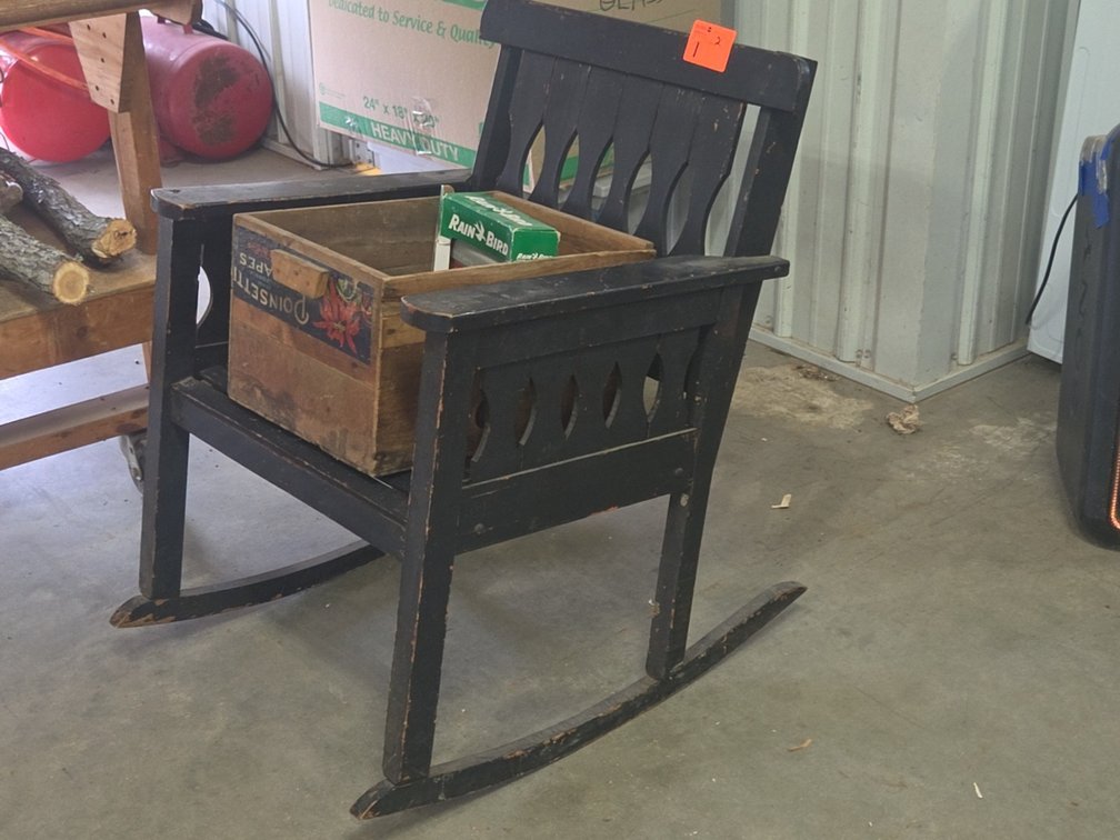 Rocking Chair, Crate & Timer