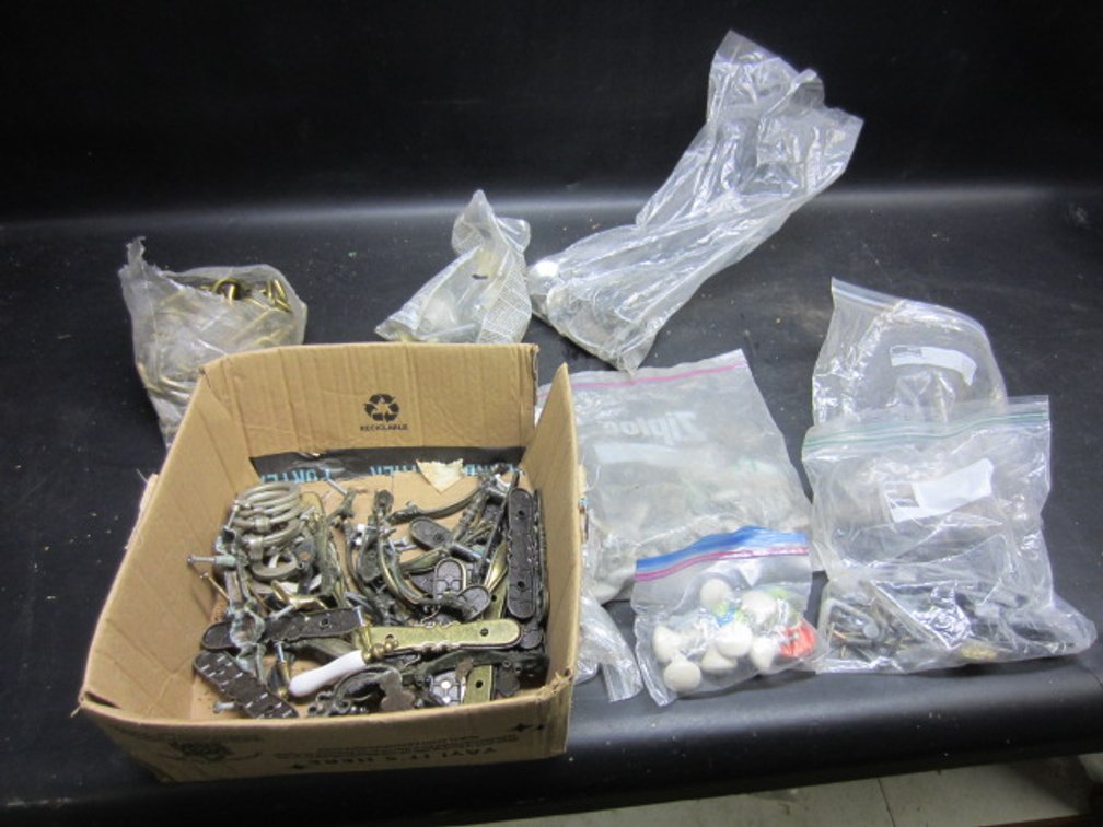 LOT OF DRAWER & HANDLE PULLS