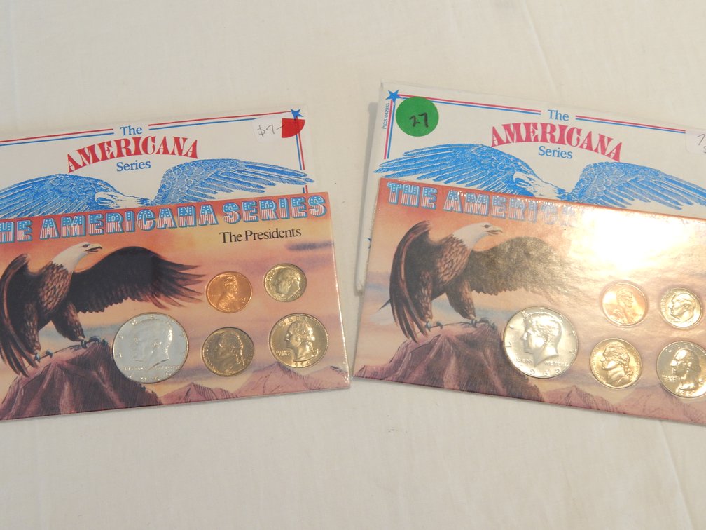 Two sets of American Series, the presidents